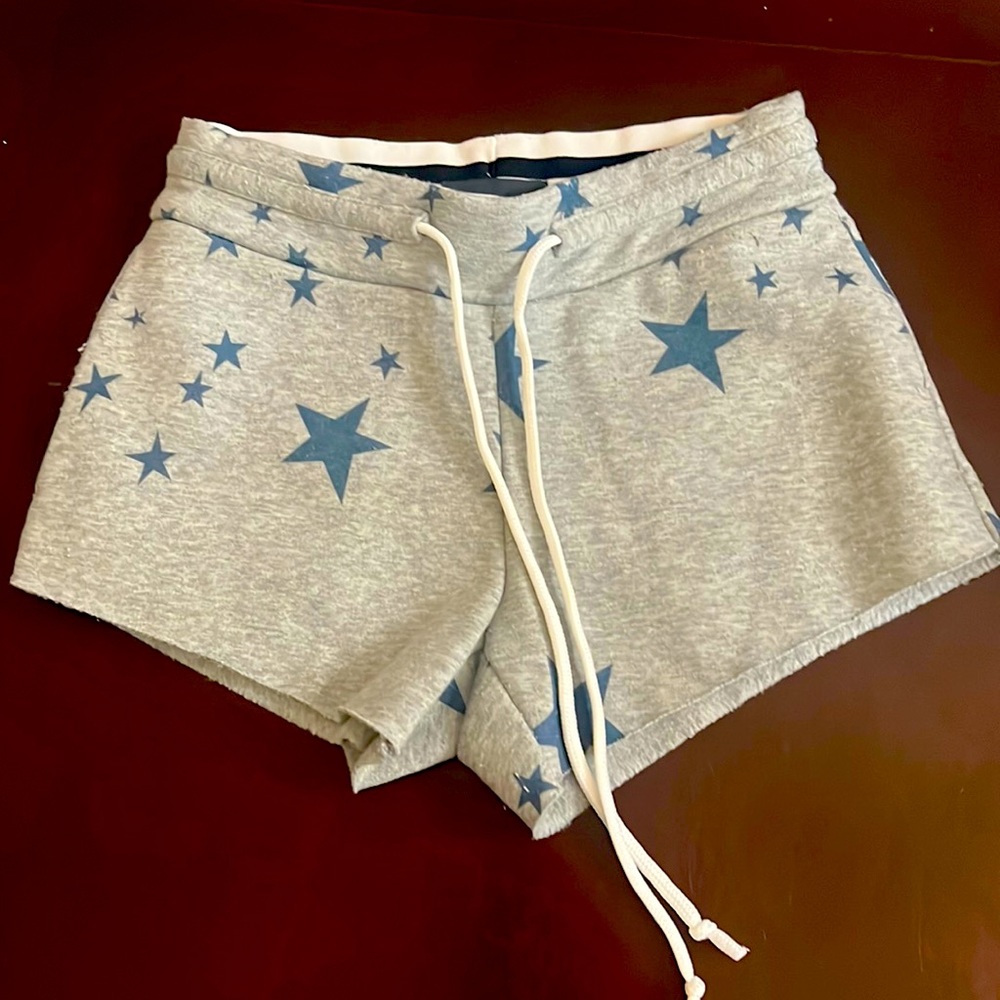 Jo+jax star shorts, gray and blue